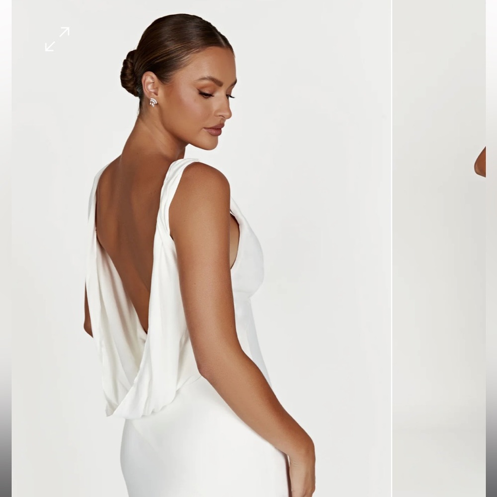 White bridal like dress from Meshki